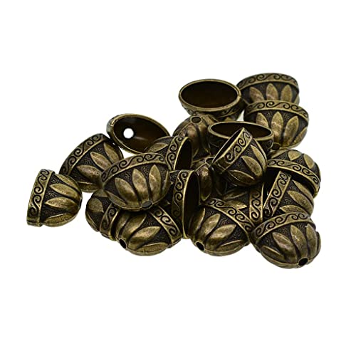 Luzhengyang 20 Stück große Blumen-Perlenkappen für Schmuckherstellungszubehör – DIY-Schmuck mit Metallperlen und Quasten, Abstandshalter für Halskettenanhänger, Basteln Luzhengyang 20 Stück große Blumen-Perlenkappen für Schmuckherstellungszubehör – DIY-Schmuck mit Metallperlen und Quasten, Abstandshalter für Halskettenanhänger, Basteln von Luzhengyang