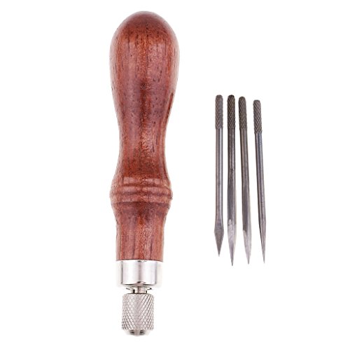 Luzhengyang 4-in-1 Ahle mit Holzgriff, zum Nähen oder zum Stanzen Luzhengyang 4-in-1 Ahle mit Holzgriff, zum Nähen oder zum Stanzen von Luzhengyang