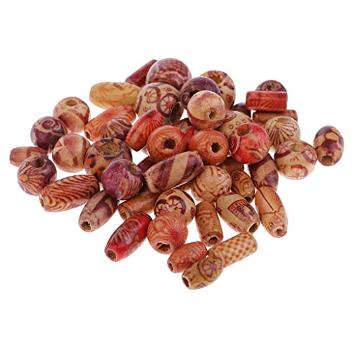 Luzhengyang 50 Stück Vintage-Holzperlen, verschiedene Größen für Schmuckherstellung und Basteln, Makramee-Abstandshalter für Erwachsene und Kleinkinder Luzhengyang 50 Stück Vintage-Holzperlen, verschiedene Größen für Schmuckherstellung und Basteln, Makramee-Abstandshalter für Erwachsene und Kleinkinder von Luzhengyang