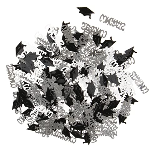Tischkonfetti mit Aufschrift "Congrats Grad", Streusel, Abschlussdekoration, lustige Größe, Partyzubehör, 15 g Beutel von Luzhengyang