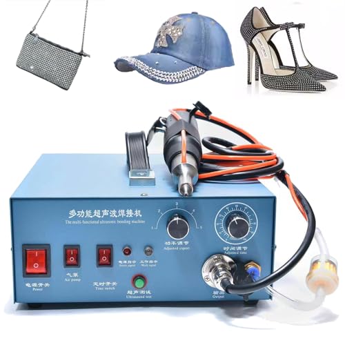 Luzphened Ultraschall-Perlensetzmaschine, Hotfix-Applikator, DIY-Strassstein-Setzer-Werkzeugset mit 8 verschiedenen Spitzengrößen, Perlen-Strass-Presse, für Kleidung und Accessoires Luzphened Ultraschall-Perlensetzmaschine, Hotfix-Applikator, DIY-Strassstein-Setzer-Werkzeugset mit 8 verschiedenen Spitzengrößen, Perlen-Strass-Presse, für Kleidung und Accessoires von Luzphened