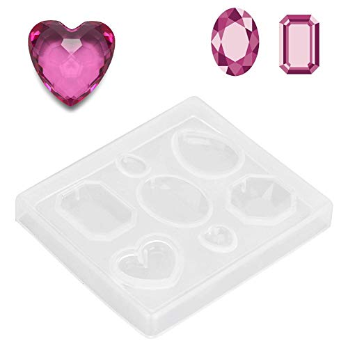 Gießformen für Schmuck, transparente Silikonform mit facettierten Edelsteinen für Schmuck zum Basteln, Schmuckherstellung, Bastelset, Armband, Schlüsselanhänger, Werkzeug Gießformen für Schmuck, transparente Silikonform mit facettierten Edelsteinen für Schmuck zum Basteln, Schmuckherstellung, Bastelset, Armband, Schlüsselanhänger, Werkzeug von Lv. life