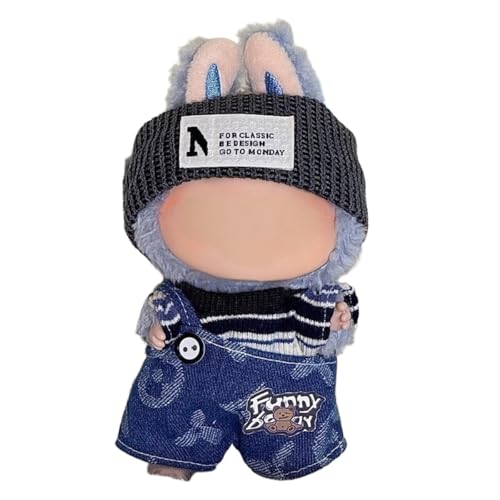 Lvguang 17cm La-bu Monster Kleidung Set Wechselbar - Plüschtier Outfit mit Abnehmbarer Mütze, Perfekt für 17cm Puppen Lvguang 17cm La-bu Monster Kleidung Set Wechselbar - Plüschtier Outfit mit Abnehmbarer Mütze, Perfekt für 17cm Puppen von Lvguang