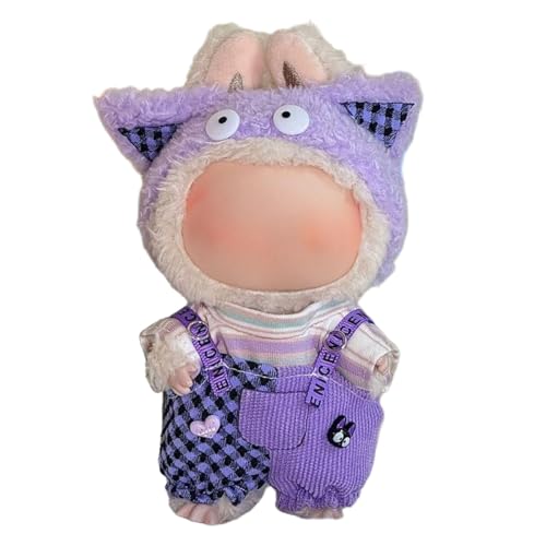 Lvguang 17cm La-bu Monster Kleidung Set Wechselbar - Plüschtier Outfit mit Abnehmbarer Mütze, Perfekt für 17cm Puppen Lvguang 17cm La-bu Monster Kleidung Set Wechselbar - Plüschtier Outfit mit Abnehmbarer Mütze, Perfekt für 17cm Puppen von Lvguang