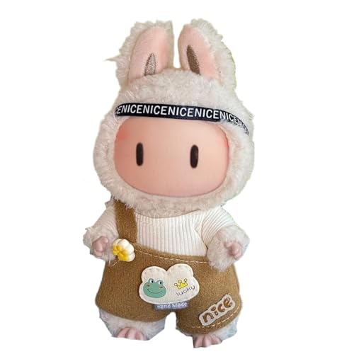 Lvguang 17cm La-bu Monster Kleidung Set Wechselbar - Plüschtier Outfit mit Abnehmbarer Mütze, Perfekt für 17cm Puppen Lvguang 17cm La-bu Monster Kleidung Set Wechselbar - Plüschtier Outfit mit Abnehmbarer Mütze, Perfekt für 17cm Puppen von Lvguang