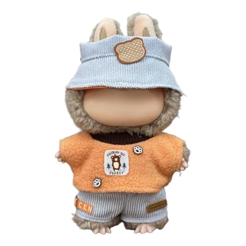 Lvguang 17cm La-bu Monster Kleidung Set für Fotoshooting - Plüschtier Outfit Wechselbar mit Mütze, 17cm Puppen Lvguang 17cm La-bu Monster Kleidung Set für Fotoshooting - Plüschtier Outfit Wechselbar mit Mütze, 17cm Puppen von Lvguang