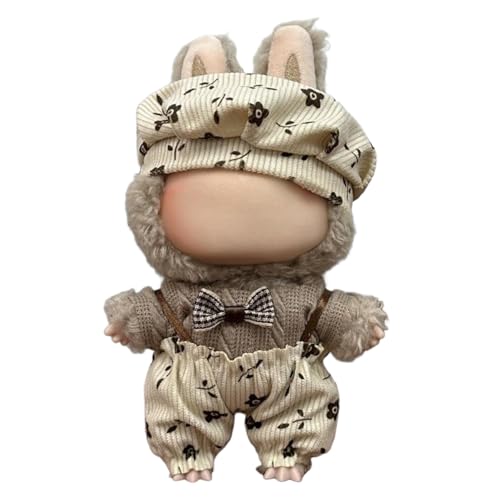 Lvguang 17cm La-bu Monster Kleidung Set für Fotoshooting - Plüschtier Outfit Wechselbar mit Mütze, 17cm Puppen von Lvguang