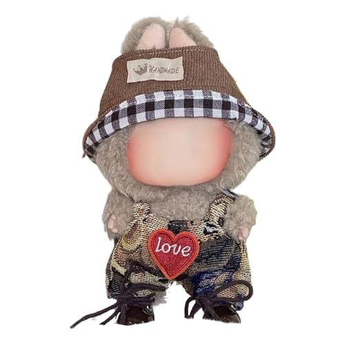 Lvguang 17cm La-bu Monster Puppen Kleidung Geschenkset - Wechselbares Outfit mit Mütze für 16-18cm Plüschtiere Lvguang 17cm La-bu Monster Puppen Kleidung Geschenkset - Wechselbares Outfit mit Mütze für 16-18cm Plüschtiere von Lvguang