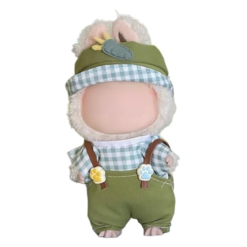 Lvguang 17cm La-bu Monster Puppen Kleidung Geschenkset - Wechselbares Outfit mit Mütze für 16-18cm Plüschtiere von Lvguang