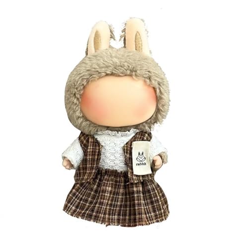 Lvguang 17cm La-bu Süße Monster Puppen Kleidung - Wechselbares Set mit Abnehmbarer Mütze für 17cm Stofftiere Lvguang 17cm La-bu Süße Monster Puppen Kleidung - Wechselbares Set mit Abnehmbarer Mütze für 17cm Stofftiere von Lvguang