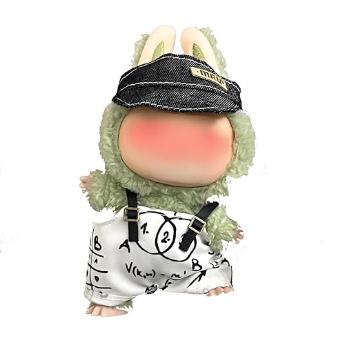 Lvguang 17cm La-bu Süße Monster Puppen Kleidung - Wechselbares Set mit Abnehmbarer Mütze für 17cm Stofftiere von Lvguang