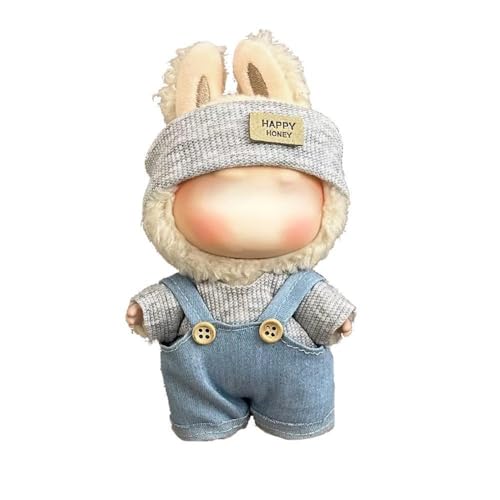 Lvguang 17cm La-bu Süße Monster Puppen Kleidung - Wechselbares Set mit Abnehmbarer Mütze für 17cm Stofftiere von Lvguang