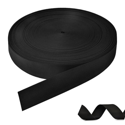Lvjkes Gummiband breit, 12M Lang Gummiband nähen 3cm breit, Hochelastisch und langlebig, gummizugband für hosenbundGeeignet zum Nähen von Kleidung, Hosen und anderem DIY Nähzubehör (Schwarz-12M) von Lvjkes