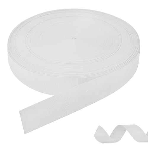 Lvjkes Gummiband breit, 12M Lang Gummiband nähen 3cm breit, Hochelastisch und langlebig, gummizugband für hosenbundGeeignet zum Nähen von Kleidung, Hosen und anderem DIY Nähzubehör (Weiß-12M) von Lvjkes