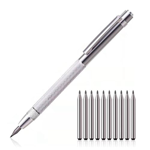 Lwaviwer Diamant-Anreißstift, Wolframkarbidspitze, Gravurstift, Wolframkarbidspitze, Stylus-Stift für Glas, Keramik, Metallmarkierung von Lwaviwer