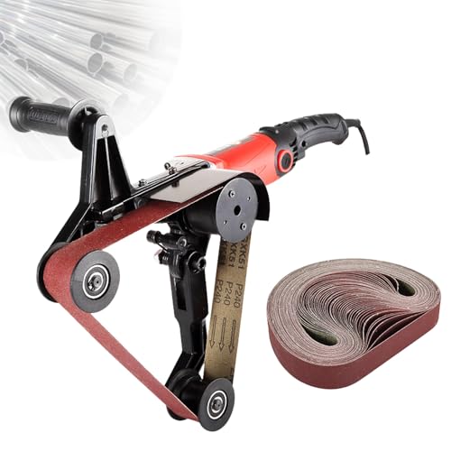 LwiftGal Rohrschleifer/Polierer, Schleifbänder,6 einstellbare Geschwindigkeiten,Schutzabdeckung,professionelles Werkzeug zum Polieren von Kunststoff,Aluminium,Eisen,Stahl With50sandingbelts LwiftGal Rohrschleifer/Polierer, Schleifbänder,6 einstellbare Geschwindigkeiten,Schutzabdeckung,professionelles Werkzeug zum Polieren von Kunststoff,Aluminium,Eisen,Stahl With50sandingbelts von LwiftGal