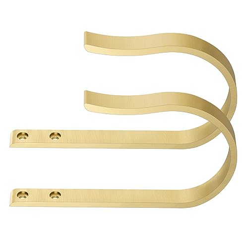 Vorhang-Raffhalter aus Messing, U-förmig, zur Wandmontage, 2 Stück Vorhang-Raffhalter aus Messing, U-förmig, zur Wandmontage, 2 Stück von Lwiiom
