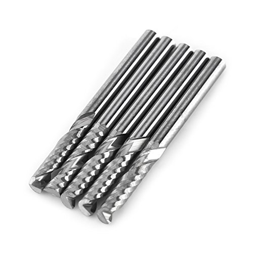 Lwuey Schaftfräser 1/8 Zoll, CNC Fräser Bits 3,175mm Schnittdurchmesser Schaft Oberfräse 12mm Schnittlänge Schneidkantenfräser Alufräser Einschneidiger Holz Aluminium Kunststoff Messing Flacher Kopf Lwuey Schaftfräser 1/8 Zoll, CNC Fräser Bits 3,175mm Schnittdurchmesser Schaft Oberfräse 12mm Schnittlänge Schneidkantenfräser Alufräser Einschneidiger Holz Aluminium Kunststoff Messing Flacher Kopf von Lwuey