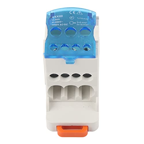 Lwuey Abzweigklemme Hutschiene, Ukk 80a Klemmblock Verteilerblock Reihenklemmen 10mm2 16mm2 Hauptleitungs Verteilerklemme Klemmen Din Schiene Verteiler Strom Sammelklemme Neutralleiter Klemm Block Lwuey Abzweigklemme Hutschiene, Ukk 80a Klemmblock Verteilerblock Reihenklemmen 10mm2 16mm2 Hauptleitungs Verteilerklemme Klemmen Din Schiene Verteiler Strom Sammelklemme Neutralleiter Klemm Block von Lwuey