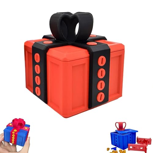 Wirklich nervige Geschenkbox mit Twist-Aufbewahrung und verschiedenen Farben, 3D-gedruckte Streichbox mit Schrauben, Neuheit Geschenkpapier für Weihnachten (D) von Lwxjjer
