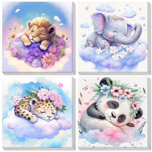 Lxmsja 4 Stück Tiere Malen Nach Zahlen Kinder mit Rahmen, Tiere Malen Nach Zahlen ab 5 6 7 8 9 10 Jahre Mädchen, Diy Set Erwachsene Acrylfarben Ölgemälde Leinwand für Home Décor, 20x20cm Lxmsja 4 Stück Tiere Malen Nach Zahlen Kinder mit Rahmen, Tiere Malen Nach Zahlen ab 5 6 7 8 9 10 Jahre Mädchen, Diy Set Erwachsene Acrylfarben Ölgemälde Leinwand für Home Décor, 20x20cm von Lxmsja