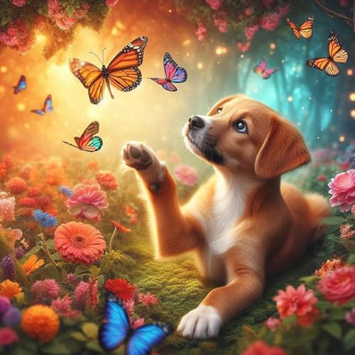 Lxmsja 5D Diamond Painting Hund, Diamond Painting Tiere Erwachsene, Hund Diamant Painting Bilder Erwachsene, Full DIY Diamant Kunst Malerei Stickerei Set Kreuzstich Bilder Home Wand Dekor 30x30cm Lxmsja 5D Diamond Painting Hund, Diamond Painting Tiere Erwachsene, Hund Diamant Painting Bilder Erwachsene, Full DIY Diamant Kunst Malerei Stickerei Set Kreuzstich Bilder Home Wand Dekor 30x30cm von Lxmsja