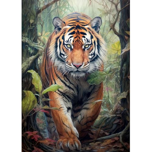 Lxmsja 5D Diamond Painting Tiger, Diamond Painting Tiere Erwachsene, Tiger Diamant Painting Bilder Erwachsene, Full DIY Diamant Kunst Malerei Stickerei Set Kreuzstich Bilder Home Wand Dekor 30x40cm Lxmsja 5D Diamond Painting Tiger, Diamond Painting Tiere Erwachsene, Tiger Diamant Painting Bilder Erwachsene, Full DIY Diamant Kunst Malerei Stickerei Set Kreuzstich Bilder Home Wand Dekor 30x40cm von Lxmsja