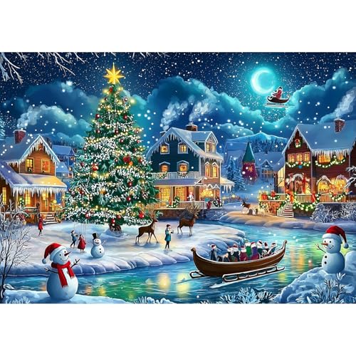 Lxmsja 5D Diamond Painting Weihnachten, Diamond Painting Heiligabend Erwachsene, Diamant Painting Bilder, Full DIY Diamant Kunst Malerei Stickerei Set Kreuzstich Bilder Home Wand Dekor 30x40cm Lxmsja 5D Diamond Painting Weihnachten, Diamond Painting Heiligabend Erwachsene, Diamant Painting Bilder, Full DIY Diamant Kunst Malerei Stickerei Set Kreuzstich Bilder Home Wand Dekor 30x40cm von Lxmsja
