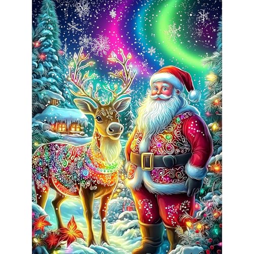 Lxmsja 5D Diamond Painting Weihnachten, Diamond Painting Weihnachtsmann Erwachsene, Diamant Painting Bilder, Full DIY Diamant Kunst Malerei Stickerei Set Kreuzstich Bilder Home Wand Dekor 30x40cm Lxmsja 5D Diamond Painting Weihnachten, Diamond Painting Weihnachtsmann Erwachsene, Diamant Painting Bilder, Full DIY Diamant Kunst Malerei Stickerei Set Kreuzstich Bilder Home Wand Dekor 30x40cm von Lxmsja