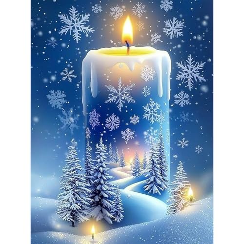 Lxmsja 5D Diamond Painting Weihnachten, Diamond Painting Winterkerze Erwachsene, Diamant Painting Bilder, Full DIY Diamant Kunst Malerei Stickerei Set Kreuzstich Bilder Home Wand Dekor 30x40cm Lxmsja 5D Diamond Painting Weihnachten, Diamond Painting Winterkerze Erwachsene, Diamant Painting Bilder, Full DIY Diamant Kunst Malerei Stickerei Set Kreuzstich Bilder Home Wand Dekor 30x40cm von Lxmsja