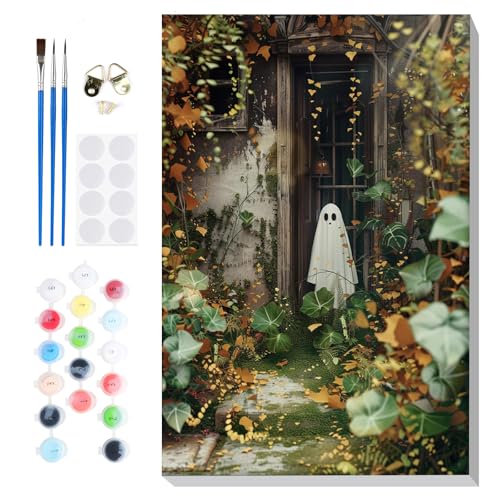 Lxmsja Geist Malen Nach Zahlen Erwachsene mit Rahmen -30x40cm, Malen Nach Zahlen Halloween, Diy Set Erwachsene mit Pinseln und Acrylfarben Handgemalt Ölgemälde Leinwand für Home Décor Lxmsja Geist Malen Nach Zahlen Erwachsene mit Rahmen -30x40cm, Malen Nach Zahlen Halloween, Diy Set Erwachsene mit Pinseln und Acrylfarben Handgemalt Ölgemälde Leinwand für Home Décor von Lxmsja