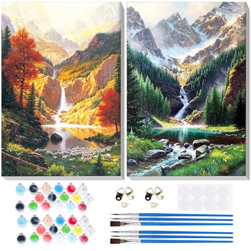 Lxmsja Malen Nach Zahlen Erwachsene Kinder mit Rahmen, Malen Nach Zahlen, Diy Set Erwachsene mit Pinseln und Acrylfarben Handgemalt Ölgemälde Leinwand für Home Décor Lxmsja Malen Nach Zahlen Erwachsene Kinder mit Rahmen, Malen Nach Zahlen, Diy Set Erwachsene mit Pinseln und Acrylfarben Handgemalt Ölgemälde Leinwand für Home Décor von Lxmsja