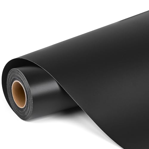 Lya Vinyl Plotterfolie Vinyl,30,5cm x 900cm Permanent Vinylfolie Plotter für Cricut Silhouette Cameo für Partydekoration, Tassen,und Anderen Bastelprojekte(Schwarz) von Lya Vinyl