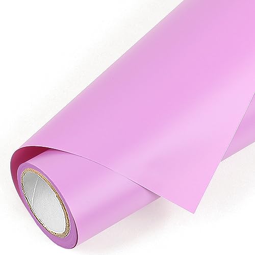 Lya Vinyl Self-Adhesive Vinylfolie Plotter, 30,5 cm x 274 cm PET-Rückseite Permanent Plotter Film Vinyl für Cricut, Silhouette Cameo, für Partydekoration, Tassen, Glas, Kunststoff (Helles Lila) von Lya Vinyl