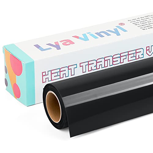 Schwarzes Wärmetransfer-Vinyl – Lya Vinyl 30,5 cm x 3 m schwarze Vinylrolle zum Aufbügeln für Cricut, Silhouette Cameo, Premium HTV, für DIY-Kleidung, Taschen, Schuhe und andere Textilien Schwarzes Wärmetransfer-Vinyl – Lya Vinyl 30,5 cm x 3 m schwarze Vinylrolle zum Aufbügeln für Cricut, Silhouette Cameo, Premium HTV, für DIY-Kleidung, Taschen, Schuhe und andere Textilien von Lya Vinyl