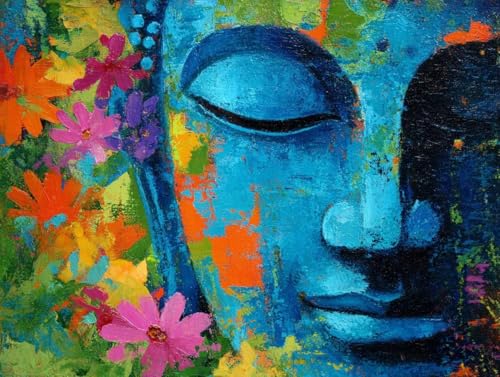 Lyaauulg Malen Nach Zahlen Erwachsene Zen Malen Nach Zahlen kinder ab 7, Paint by Numbers Adult auf Leinwand ohne Rahmen, Acrylfarben Handgemalt Ölgemälde Leinwand für Home Decor 40 x 60 CM C88 von Lyaauulg