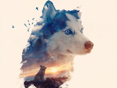 Malen Nach Zahlen Erwachsene Abstrakter Wolf Malen Nach Zahlen kinder ab 7, Paint by Numbers Adult auf Leinwand ohne Rahmen, Acrylfarben Handgemalt Ölgemälde Leinwand für Home Decor 50 x 60 CM C111 Malen Nach Zahlen Erwachsene Abstrakter Wolf Malen Nach Zahlen kinder ab 7, Paint by Numbers Adult auf Leinwand ohne Rahmen, Acrylfarben Handgemalt Ölgemälde Leinwand für Home Decor 50 x 60 CM C111 von Lyaauulg