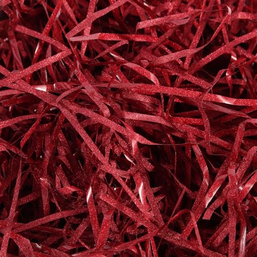 Lyaor 100g Glitzerndes Geschreddertespapier Geschenk Seidenpapier Füllmaterial Geschenk Füllung Papierschnitzel Geschenkbox Dekorations für DIY Party Hamper Füllung und Geschenkverpackung - Rot (Rot) Lyaor 100g Glitzerndes Geschreddertespapier Geschenk Seidenpapier Füllmaterial Geschenk Füllung Papierschnitzel Geschenkbox Dekorations für DIY Party Hamper Füllung und Geschenkverpackung - Rot (Rot) von Lyaor