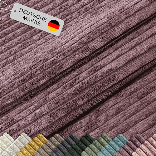 Lycce Cordstoff Meterware | 35.000 Scheuertouren | Tierfreundlich & kratzresistent | 1 lfm x 1,40 m breiter Polsterstoff für Möbel, Kissenbezüge und andere DIY Projekte | 360 g/m² | altrosa Lycce Cordstoff Meterware | 35.000 Scheuertouren | Tierfreundlich & kratzresistent | 1 lfm x 1,40 m breiter Polsterstoff für Möbel, Kissenbezüge und andere DIY Projekte | 360 g/m² | altrosa von Lycce