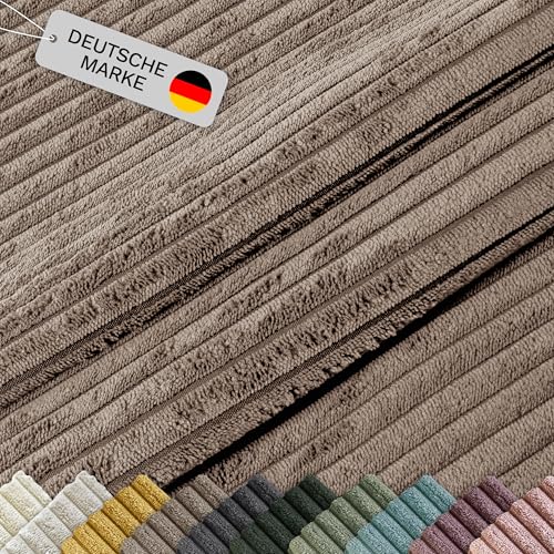 Lycce Cordstoff Meterware | 35.000 Scheuertouren | Tierfreundlich & kratzresistent | 1 lfm x 1,40 m breiter Polsterstoff für Möbel, Kissenbezüge und andere DIY Projekte | 360 g/m² | taupe Lycce Cordstoff Meterware | 35.000 Scheuertouren | Tierfreundlich & kratzresistent | 1 lfm x 1,40 m breiter Polsterstoff für Möbel, Kissenbezüge und andere DIY Projekte | 360 g/m² | taupe von Lycce