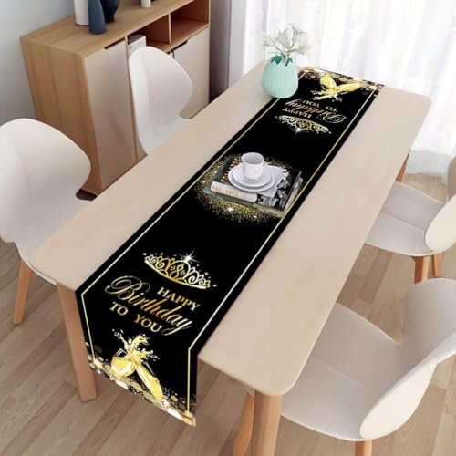 Tischläufer Geburtstag Deko Geburtstagsdeko: Tischdeko für Männer - Frauen & Kinder – Happy Birthday Tischdecke für Mädchen - Jungen & Erwachsene Geburtstag Party 180x35cm Tischläufer Geburtstag Deko Geburtstagsdeko: Tischdeko für Männer - Frauen & Kinder – Happy Birthday Tischdecke für Mädchen - Jungen & Erwachsene Geburtstag Party 180x35cm von Lycosidae