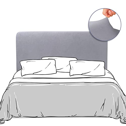 Lydevo Bett Kopfteil Hussen Bettkopfteil Bezug Stretch Dehnbare Bettkopfteil Weicher Staubdicht Samtstoff Kopfteil Schonbezug Protektor Kopfteilbezug für Gepolsterte Kopfteil 120cm-140cm,Hellgrau Lydevo Bett Kopfteil Hussen Bettkopfteil Bezug Stretch Dehnbare Bettkopfteil Weicher Staubdicht Samtstoff Kopfteil Schonbezug Protektor Kopfteilbezug für Gepolsterte Kopfteil 120cm-140cm,Hellgrau von Lydevo