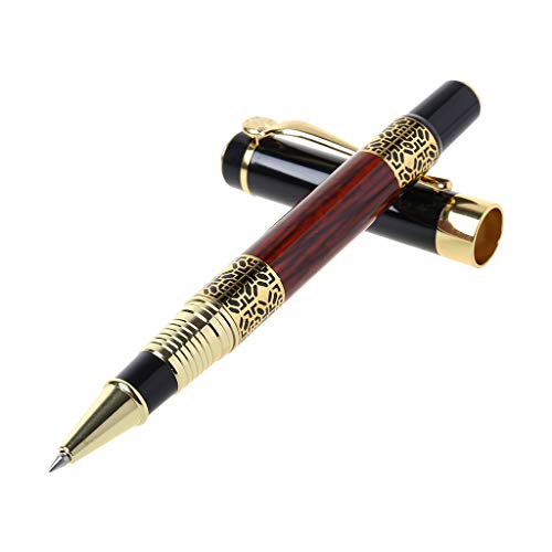 Lyguy Kugelschreiber mit Rollen, Kugelschreiber aus Metall in Holz-Optik, Prägung, Motiv Rollerball Pen Office Schreibwaren Schule Lyguy Kugelschreiber mit Rollen, Kugelschreiber aus Metall in Holz-Optik, Prägung, Motiv Rollerball Pen Office Schreibwaren Schule von Lyguy
