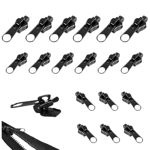 18 Stück Reißverschluss Zipper Ersatz, Reißverschluss Zipper Ersatz in Drei Größen, Pull Abnehmbar, Zipper Repair Kit Für Rucksäcke, Koffer, Jacken 18 Stück Reißverschluss Zipper Ersatz, Reißverschluss Zipper Ersatz in Drei Größen, Pull Abnehmbar, Zipper Repair Kit Für Rucksäcke, Koffer, Jacken von Lyivisk