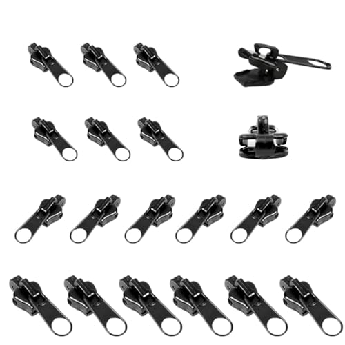 18 Stück Zipper Repair Kit, Reißverschluss Zipper Ersatz in Drei Größen, Abnehmbare Reißverschluss Zipper Pull Fixer Für Rucksäcke, Koffer, Jacken 18 Stück Zipper Repair Kit, Reißverschluss Zipper Ersatz in Drei Größen, Abnehmbare Reißverschluss Zipper Pull Fixer Für Rucksäcke, Koffer, Jacken von Lyivisk