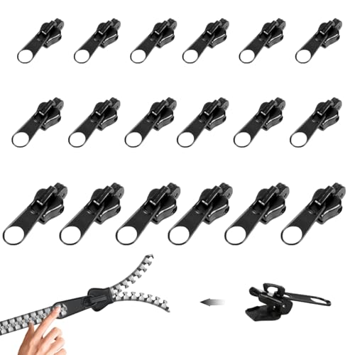 18 Stück Zipper Repair Kit, Reisverschluss-Reparaturset in Drei Größen, Zipper Für Reißverschluss, Abnehmbare Reißverschluss Zipper Für Rucksäcke, Jacken, Koffer 18 Stück Zipper Repair Kit, Reisverschluss-Reparaturset in Drei Größen, Zipper Für Reißverschluss, Abnehmbare Reißverschluss Zipper Für Rucksäcke, Jacken, Koffer von Lyivisk