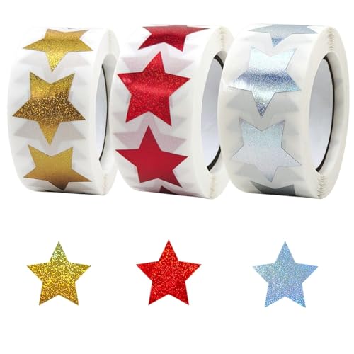 1800 Sterne Aufkleber Selbstklebende Glitzersterne für Scrapbooking Geschenkdekoration Belohnungsaufkleber Kinder Goldene Sterne Sticker 1800 Sterne Aufkleber Selbstklebende Glitzersterne für Scrapbooking Geschenkdekoration Belohnungsaufkleber Kinder Goldene Sterne Sticker von Lyivisk