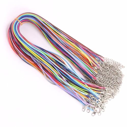 50 Stück Ketten Selber Machen Set Bunte Lederbänder für Ketten – DIY Schmuckherstellung Zubehör für Halsketten, Armbänder und Kreative Projekte 50 Stück Ketten Selber Machen Set Bunte Lederbänder für Ketten – DIY Schmuckherstellung Zubehör für Halsketten, Armbänder und Kreative Projekte von Lyivisk