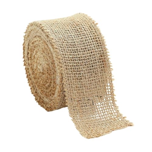 Juteband 10M Vintage Sackleinen Band für Hochzeitdeko Tischläufer DIY Handwerk Natürliches Dekoband in Rustikalem Stil von Lyivisk