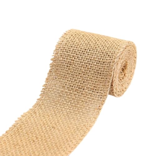 Juteband 10M Vintage Sackleinen Band für Hochzeitdeko Tischläufer DIY Handwerk Natürliches Dekoband in Rustikalem Stil von Lyivisk